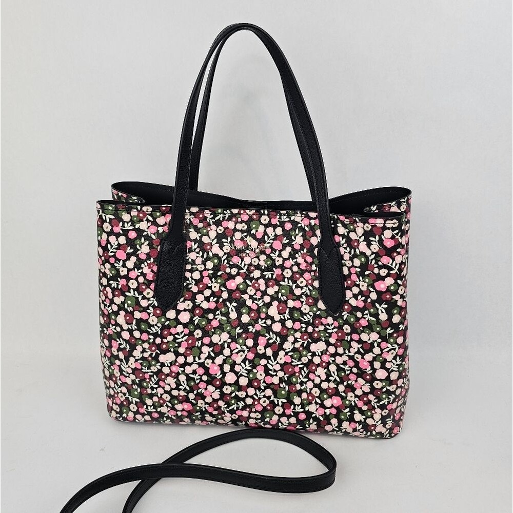 Kate Spade New York Harper Park Ave Floral Satchel Purse Adjustable Strap